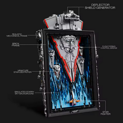 Reobrix 99007 Interstellares 3D Weltraum Kunstgemälde Bausteinmodell (5345 Teile) Roebrix