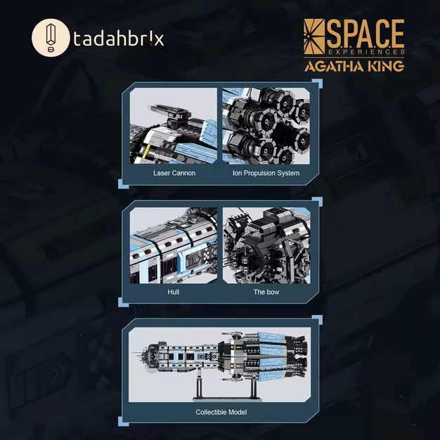 BAKA 33907 Vast Sky „Agatha King“ Raumschiff Modell – Space Serie (6778 Teile) BAKA