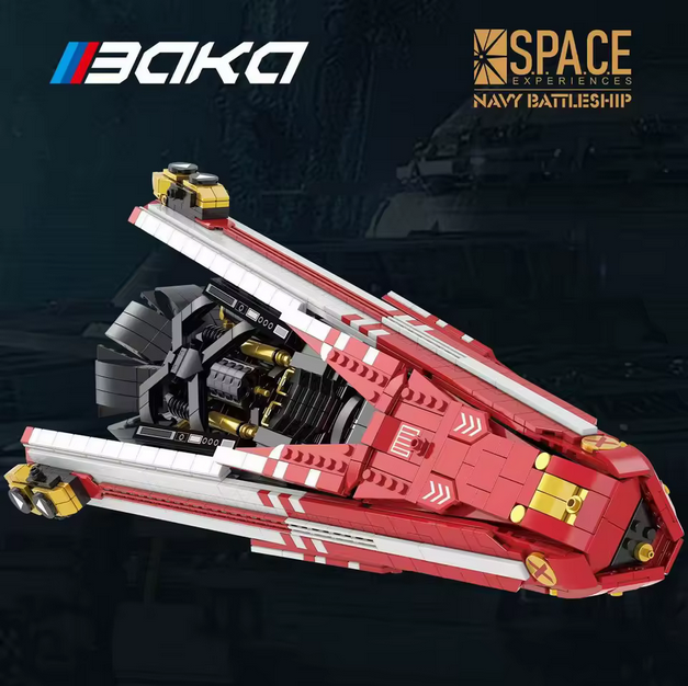 BAKA 33905 Technisches Raumschiff Modell – Weltraum Serie (2107 Teile) BAKA