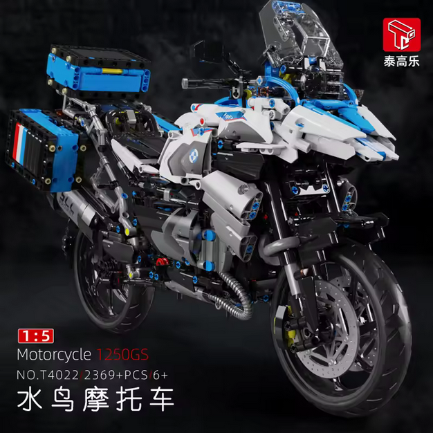 Taigaole T4022 1:5 Water Bird Motorrad Modellbausatz – Motorrad Serie (2369 Teile) TaiGaole