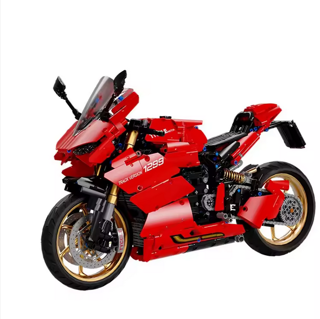 Taigaole T4020 1:5 1299 Motorrad Modellbausatz – Rotes Racing Bike (1809 Teile) TaiGaole