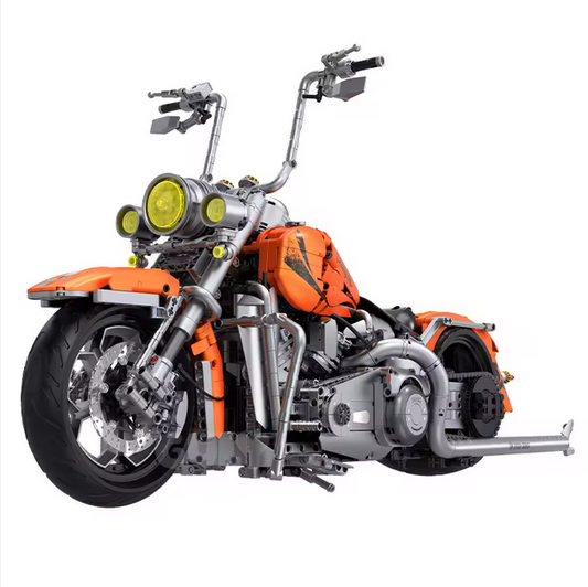 GULY 60531 1:5 Luxus Motorrad Modellbausatz – Orange Racing Bike (2392 Teile) Gully