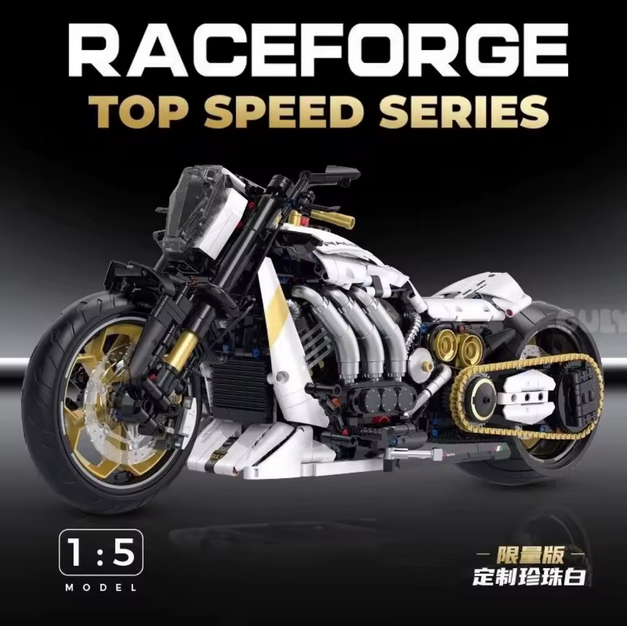 GULY 60522 1:5 Rambo Devil Motorrad Modellbausatz – Racing Bike (1810 Teile) Guly