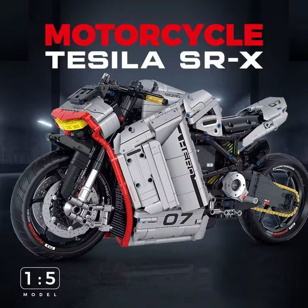 GULY 60507 1:5 SR-X Motorrad Modellbausatz – Statisches Racing Bike (2099 Teile) Guly