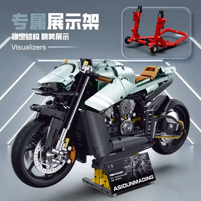 GULY 60505 1:5 Martin Motorrad Modellbausatz – Statisches Bike (1986 Teile) Guly
