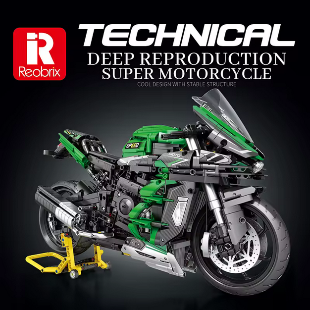Reobrix 570 1:5 H2 SX SE Motorrad Modellbausatz – Racing Bike (2088 Teile) Roebrix