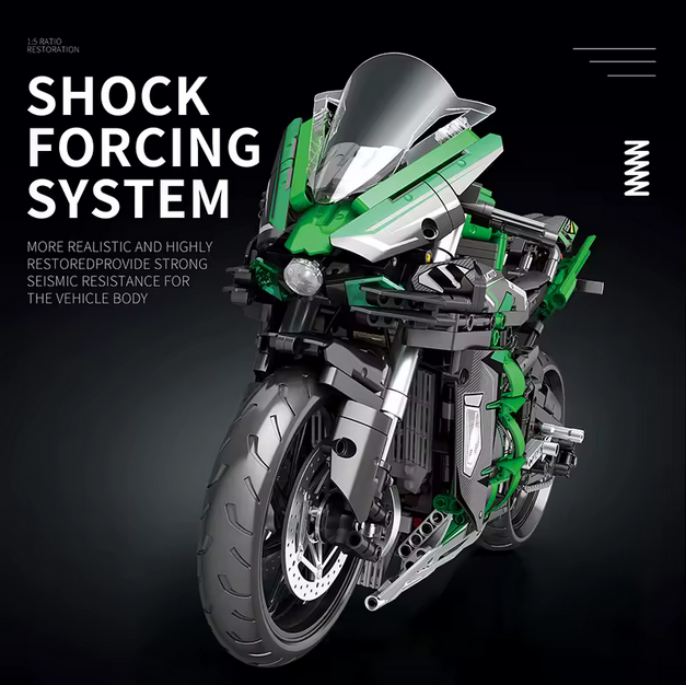 Reobrix 570 1:5 H2 SX SE Motorrad Modellbausatz – Racing Bike (2088 Teile) Roebrix