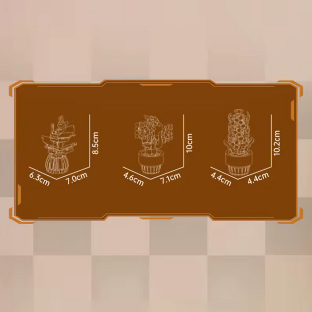 Mould King 24113 Mini Topfpflanzen Set – Tiny Plants Deko Modell (201 Teile) MK