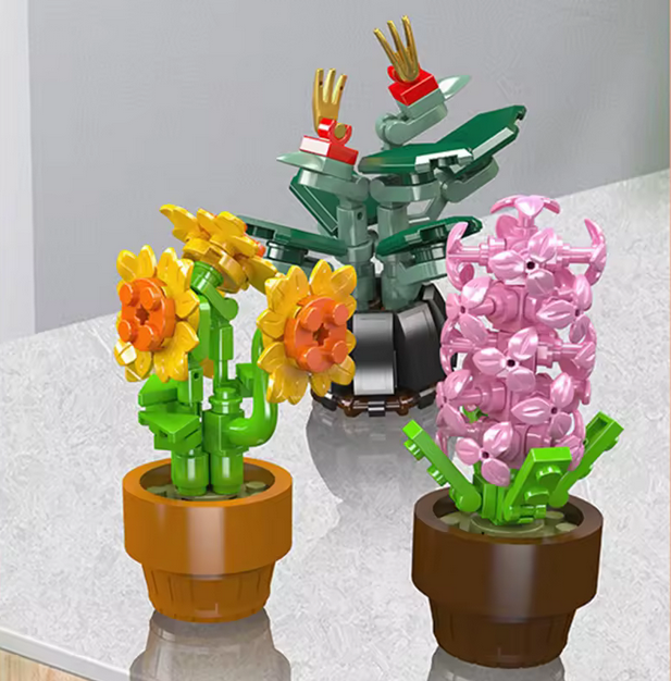 Mould King 24113 Mini Topfpflanzen Set – Tiny Plants Deko Modell (201 Teile) MK
