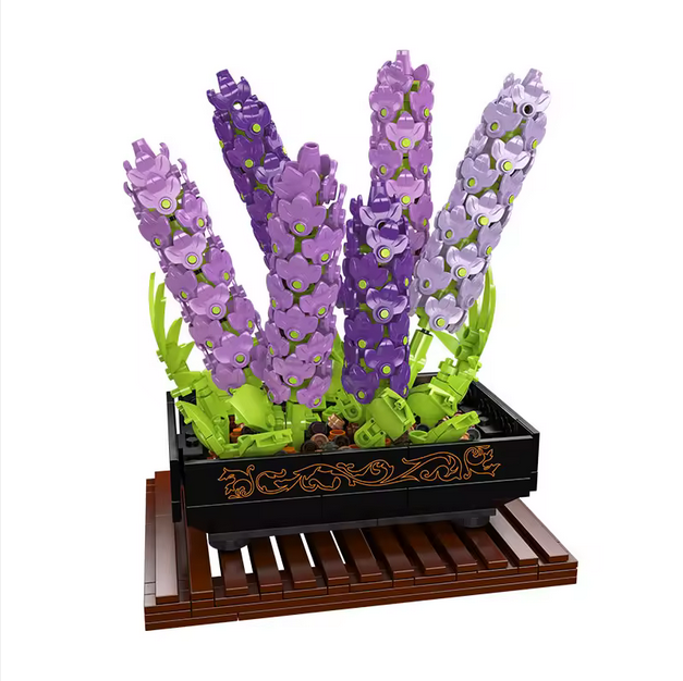Mould King 24112 Violet Bonsai Modellbausatz – Deko Pflanzen Set (744 Teile) MK