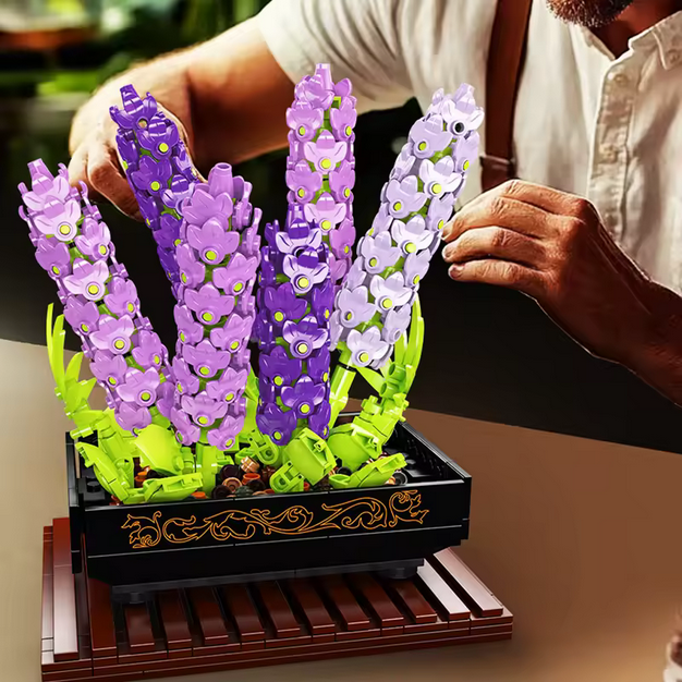 Mould King 24112 Violet Bonsai Modellbausatz – Deko Pflanzen Set (744 Teile) MK