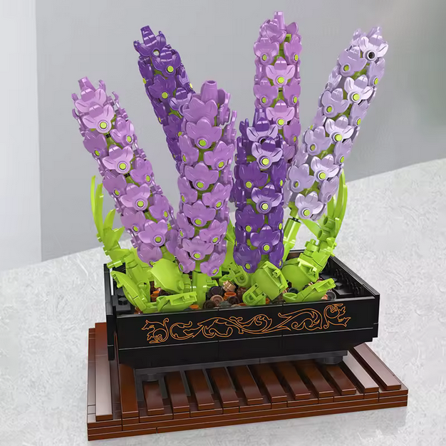 Mould King 24112 Violet Bonsai Modellbausatz – Deko Pflanzen Set (744 Teile) MK