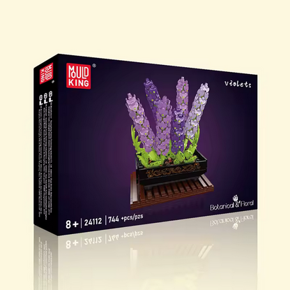 Mould King 24112 Violet Bonsai Modellbausatz – Deko Pflanzen Set (744 Teile) MK