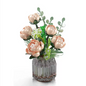 Mould King 24109 Weißer Rosenstrauß mit Vase – Blumen Deko Modell (981 Teile) MK