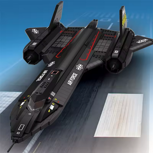 Reobrix 33041 SR-71 Blackbird Jet Modellbausatz – Flugzeug Serie (1733 Teile) Roebrix