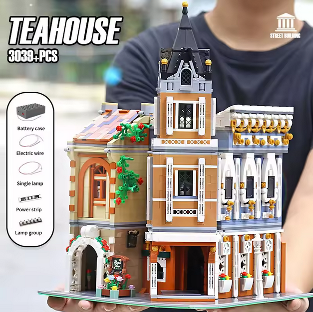 Mould King 16026 Afternoon Tea Restaurant – Streetview Gebäude Modell MK