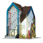 Mould King 16022 Moderne Architektur Bibliothek mit LED-Beleuchtung 2.788 Teile MK