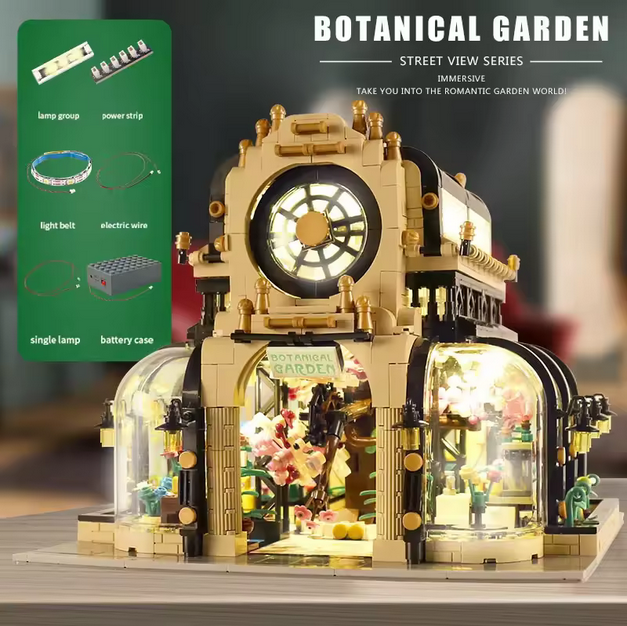 Mould King 16019 Botanischer Garten Architektur mit LED Beleuchtung 2.147 Teile MK