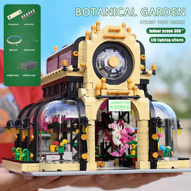 Mould King 16019 Botanischer Garten Architektur mit LED Beleuchtung 2.147 Teile MK