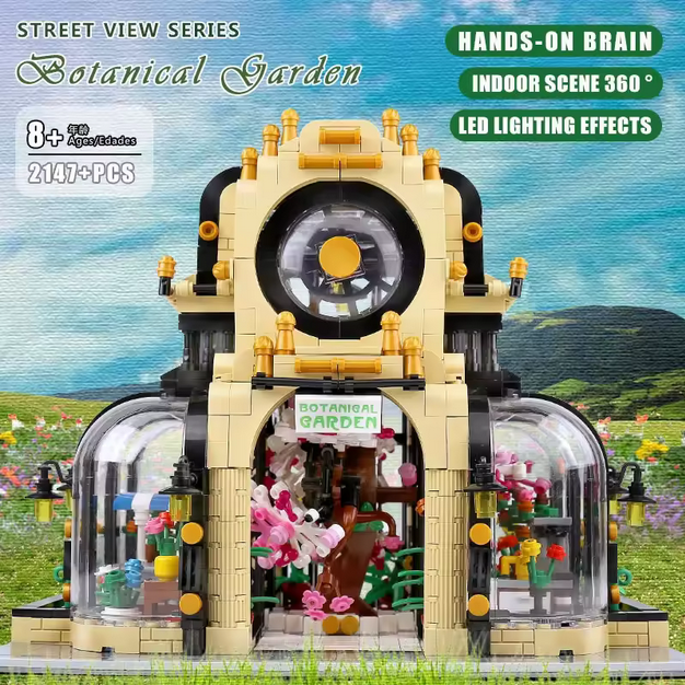 Mould King 16019 Botanischer Garten Architektur mit LED Beleuchtung 2.147 Teile MK