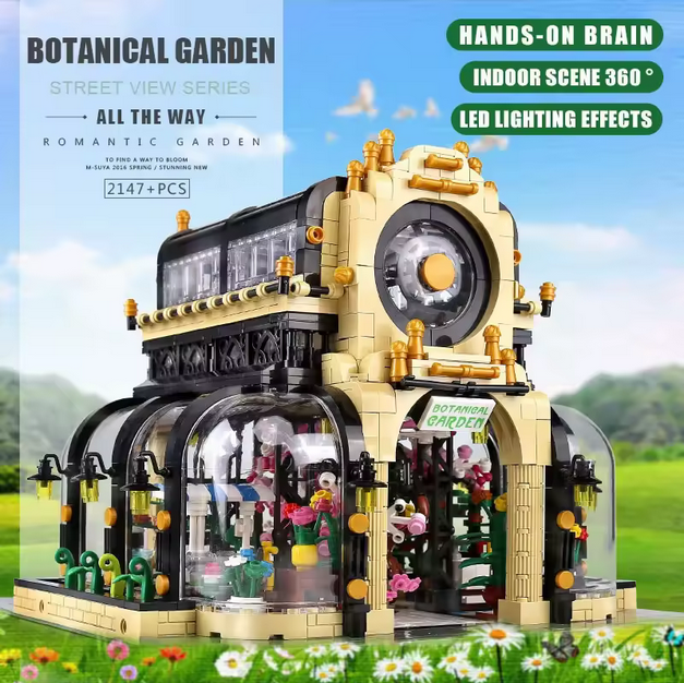Mould King 16019 Botanischer Garten Architektur mit LED Beleuchtung 2.147 Teile MK