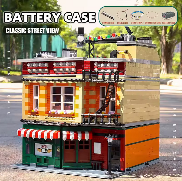 Mould King 16014 Street View Cafe mit LED Beleuchtung 2.257 Teile MK