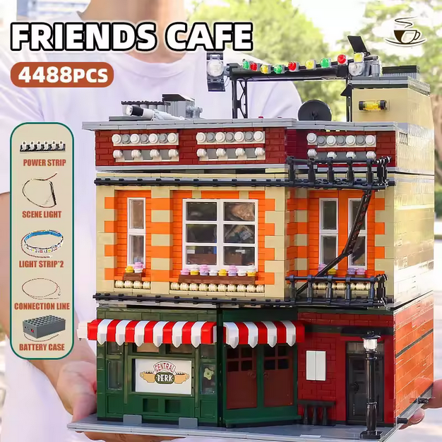 Mould King 16014 Street View Cafe mit LED Beleuchtung 2.257 Teile MK