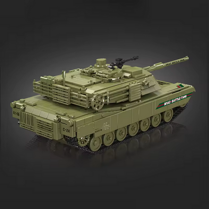 Mould King 20033 M1A2 Abrams Kampfpanzer ferngesteuert mit Motor 1.168 Teile MK
