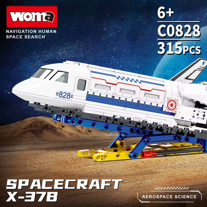 Woma C0828 Raumschiff X-37b Weltraum Shuttle Flugzeug Modellbausatz 315 Teile Woma