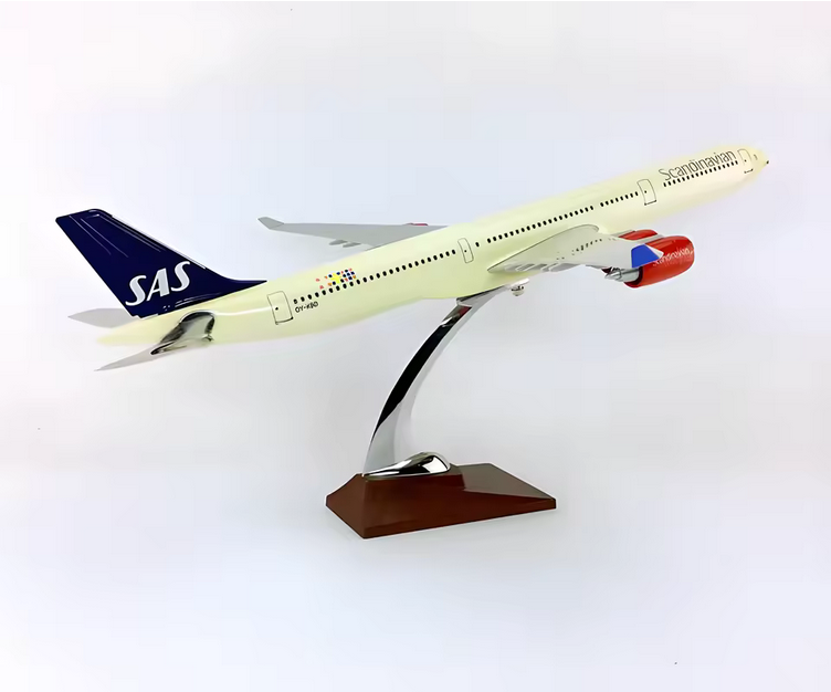 Airbus A340-600 Scandinavian Airlines Modellflugzeug 47 cm – 1:127 Premium Resin Sammlermodell AAAA