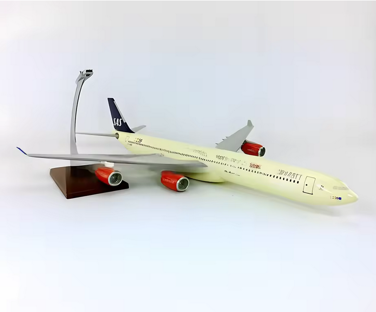 Airbus A340-600 Scandinavian Airlines Modellflugzeug 47 cm – 1:127 Premium Resin Sammlermodell AAAA