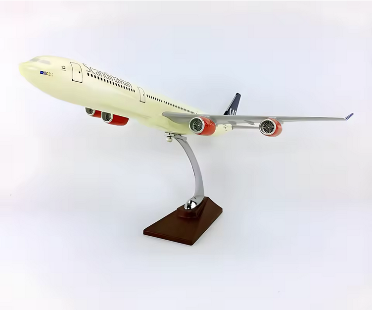 Airbus A340-600 Scandinavian Airlines Modellflugzeug 47 cm – 1:127 Premium Resin Sammlermodell AAAA