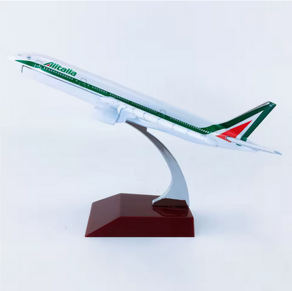 Boeing 777-200 Italian Airlines Modellflugzeug 16 cm – 1:400 Metall Sammlermodell Deko AAAA