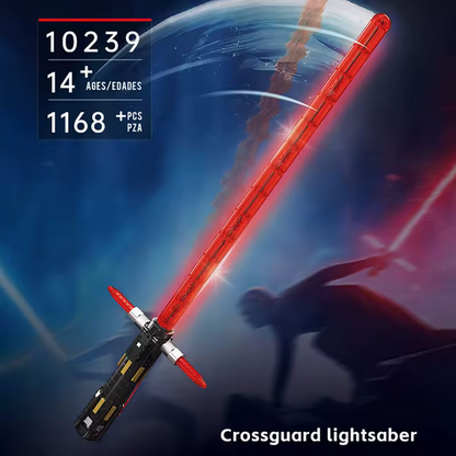 Mould King 10239 Kylo Rens Crossguard Lichtschwert mit Ständer 1.168 Teile MK
