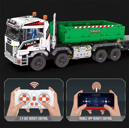 Reobrix 22021 RC Hakenkran-LKW Ingenieur-Serie ferngesteuert 2.852 Teile Roebrix