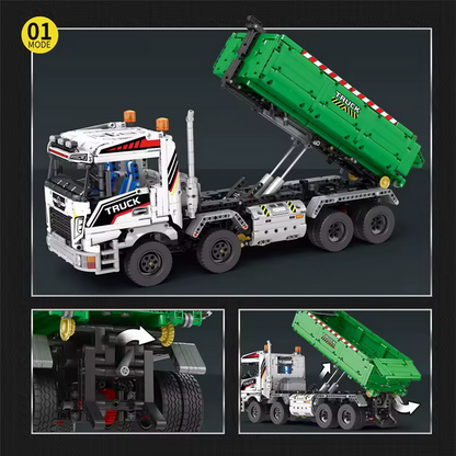 Reobrix 22021 RC Hakenkran-LKW Ingenieur-Serie ferngesteuert 2.852 Teile Roebrix