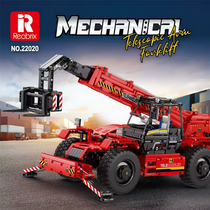 Reobrix 22020 RC Teleskoplader mit Kranfunktion Ingenieur-Serie 2.260 Teile Roebrix