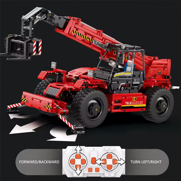Reobrix 22020 RC Teleskoplader mit Kranfunktion Ingenieur-Serie 2.260 Teile Roebrix