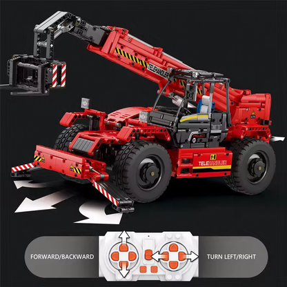 Reobrix 22020 RC Teleskoplader mit Kranfunktion Ingenieur-Serie 2.260 Teile Roebrix