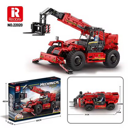 Reobrix 22020 RC Teleskoplader mit Kranfunktion Ingenieur-Serie 2.260 Teile Roebrix