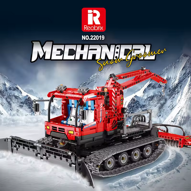Reobrix 22019 RC Schneeräumfahrzeug Technik-Bausatz ferngesteuert 1.100 Teile Roebrix