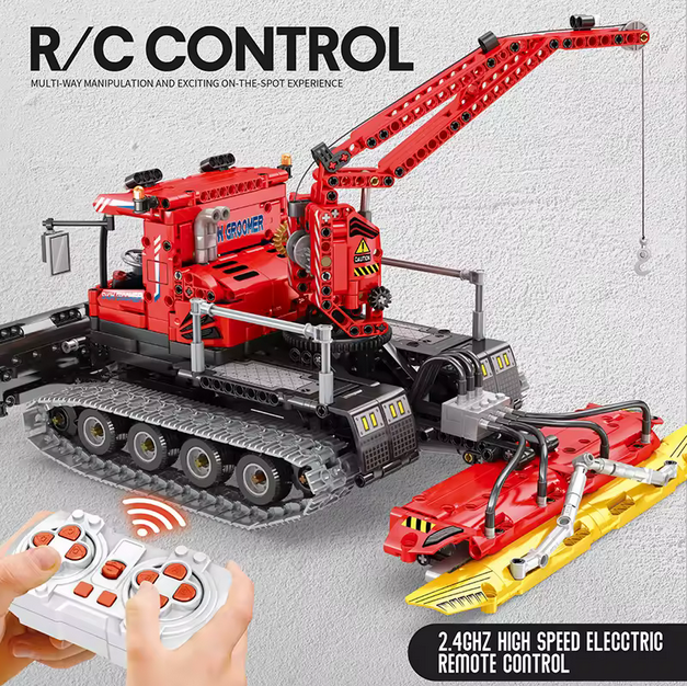 Reobrix 22019 RC Schneeräumfahrzeug Technik-Bausatz ferngesteuert 1.100 Teile Roebrix