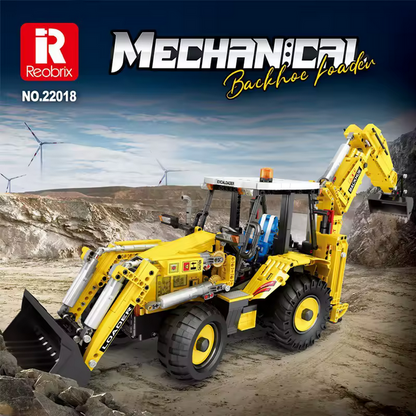 Reobrix 22018 RC Bidirektionaler Bagger & Lader Technik-Bausatz 2.231 Teile Roebrix