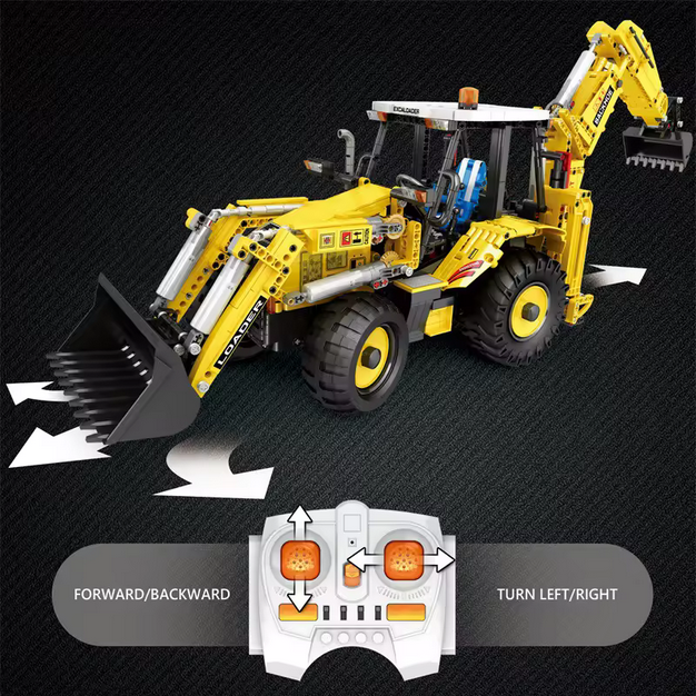 Reobrix 22018 RC Bidirektionaler Bagger & Lader Technik-Bausatz 2.231 Teile Roebrix
