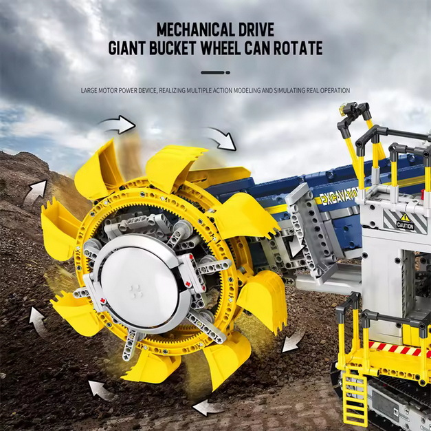 Reobrix 22017 RC Schaufelradbagger Gigant der Ingenieur-Serie ferngesteuert Roebrix