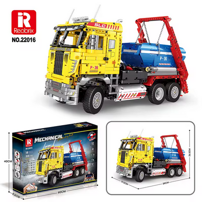 Reobrix 22016 RC Absetzkipper LKW Ingenieur-Serie ferngesteuert 1.918 Teile Roebrix