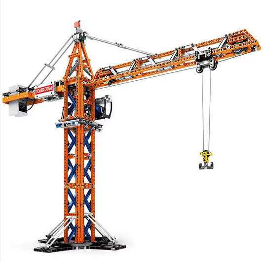 Reobrix 22013 RC Turmdrehkran Ingenieur-Serie ferngesteuert (Höhe ca. 1,2m) Klemmkreativ