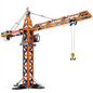 Reobrix 22013 RC Turmdrehkran Ingenieur-Serie ferngesteuert (Höhe ca. 1,2m) Klemmkreativ