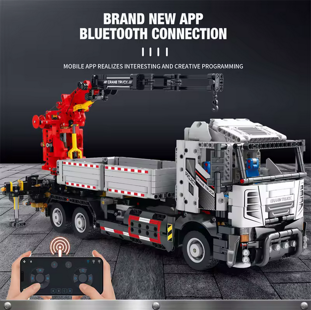 Reobrix 22011 RC Mobiler Schwerlast-Autokran Ingenieur-Serie 2.178 Teile Roebrix
