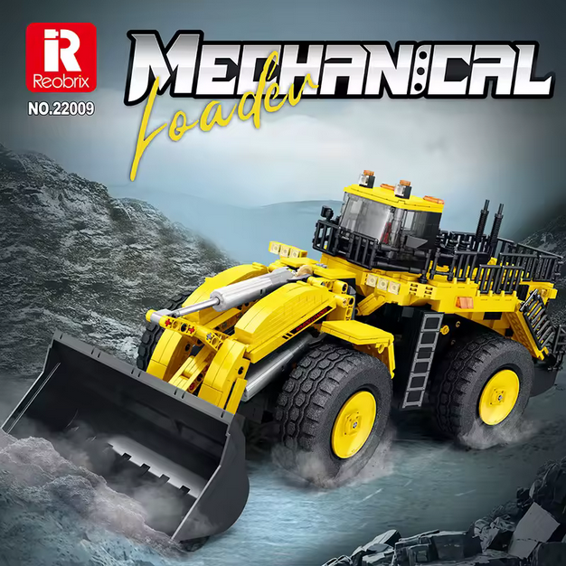 Reobrix 22009 / 22010 RC Schwerlast-Radlader Ingenieur-Serie ferngesteuert 1.876 Teile Roebrix